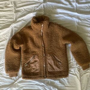 Levi Strauss Teddybear fleece jacket! Camel colour. Size xs- oversized!
